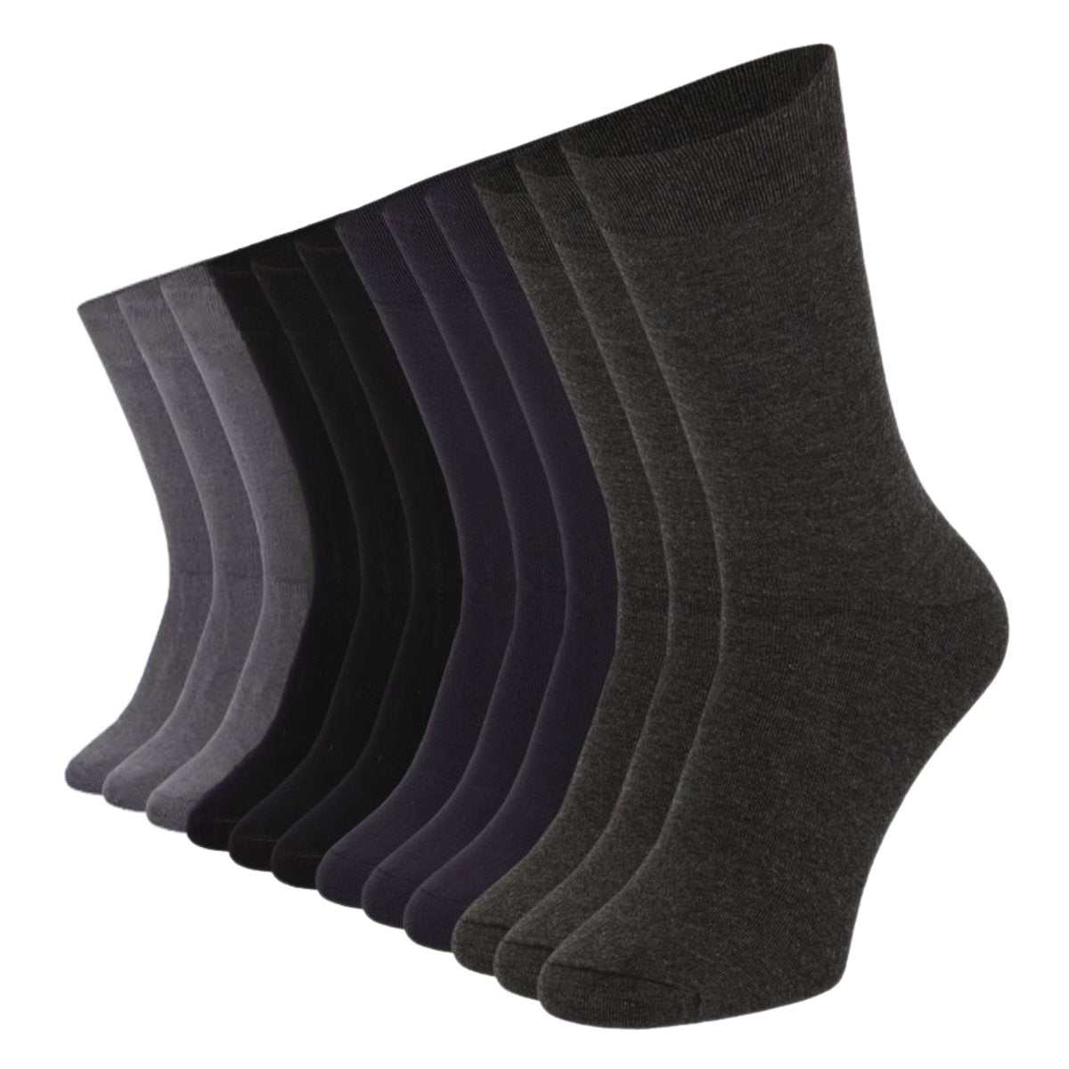 Bamboe Sokken Hoog 12-Pack Assorted 35-38