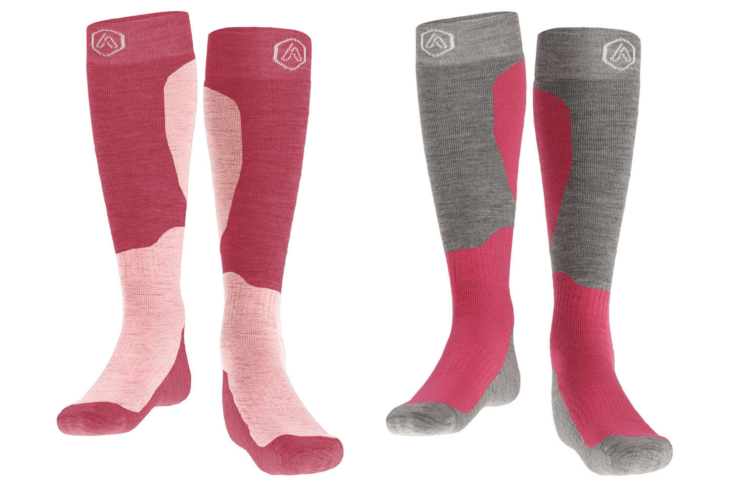 MP - Heat Essentials - Ski Sokken 35 38 - Roze - 2 Paar - Unisex