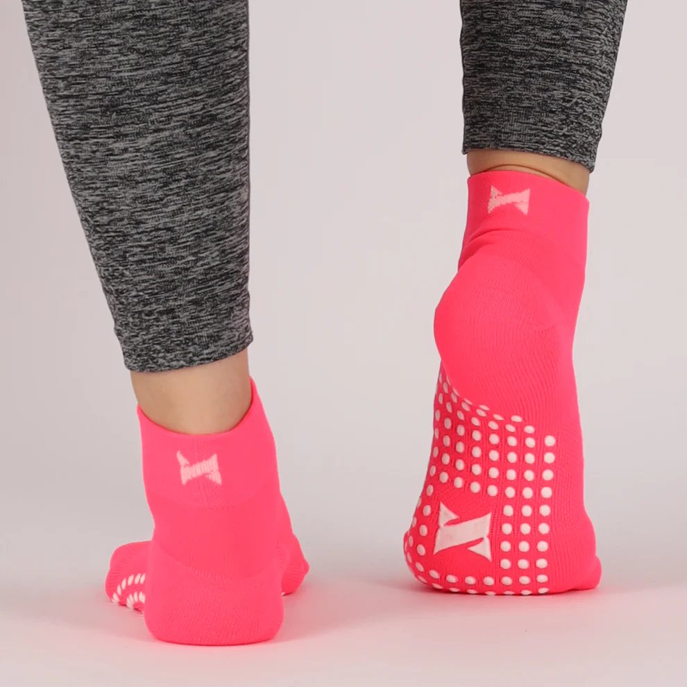 MP - Comfort Essentials -  Yoga Sokken Antislip Dames - 3 Paar - Neon Kleuren - Maat 35-38