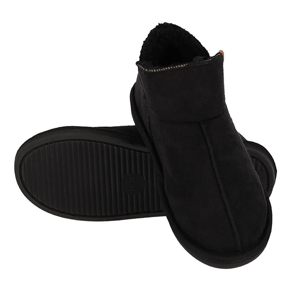 MP - Heat Essentials - Suede Pantoffels Dames - Zwart - 37/38