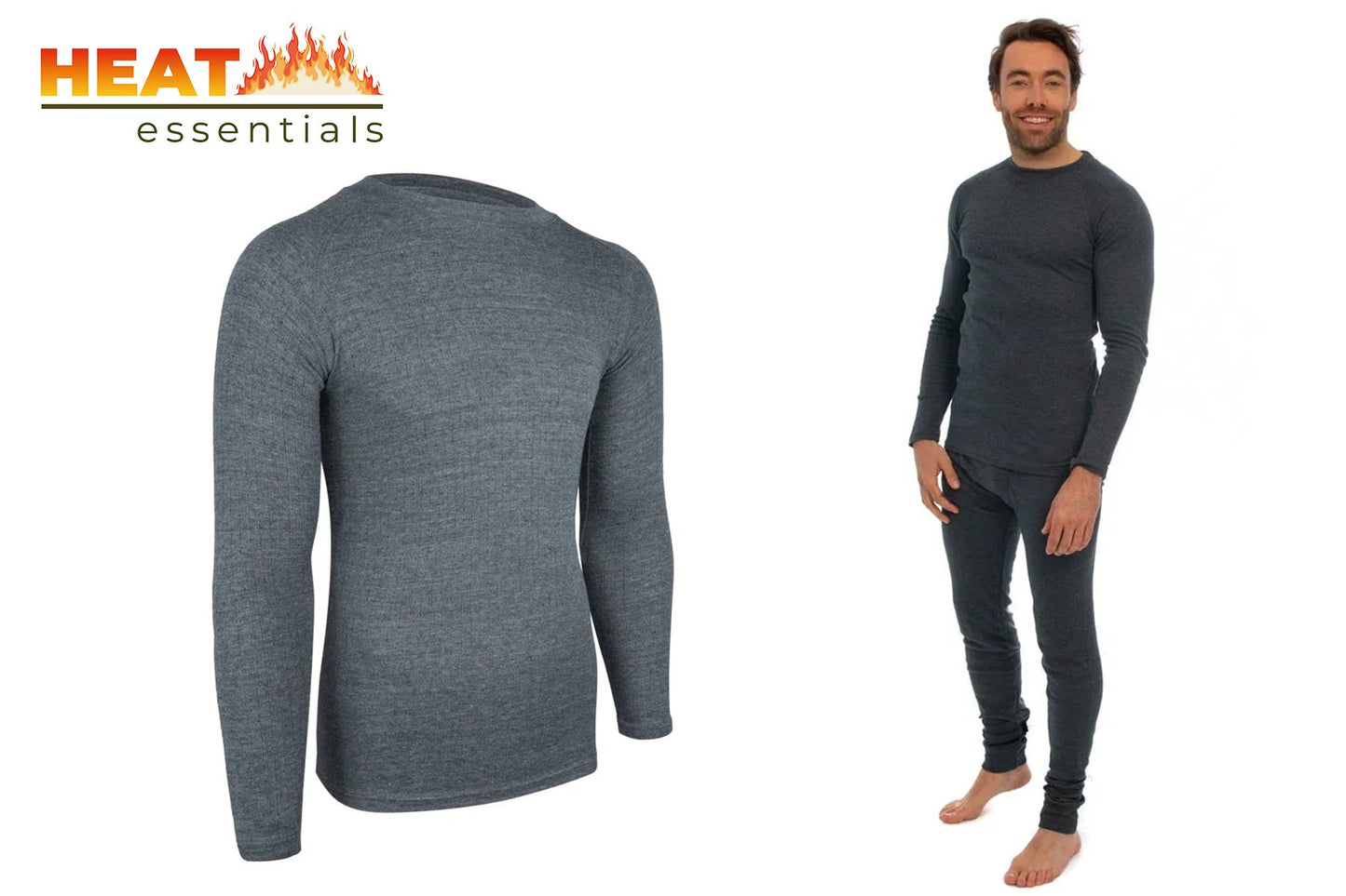 MP - Heat Essentials - ThermoShirt Heren - Antraciet Grijs - M