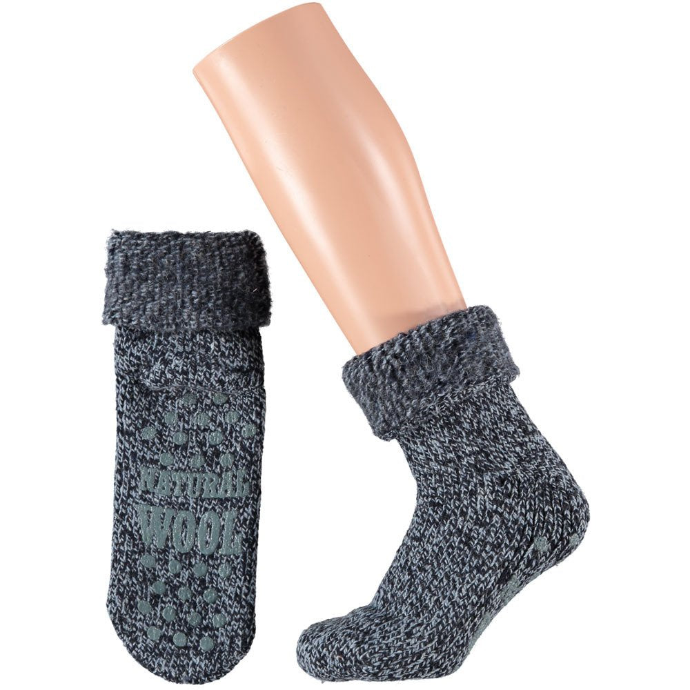 MP - Heat Essentials - Antislip Sokken Dames - Blauw - 35/38 - Wollen