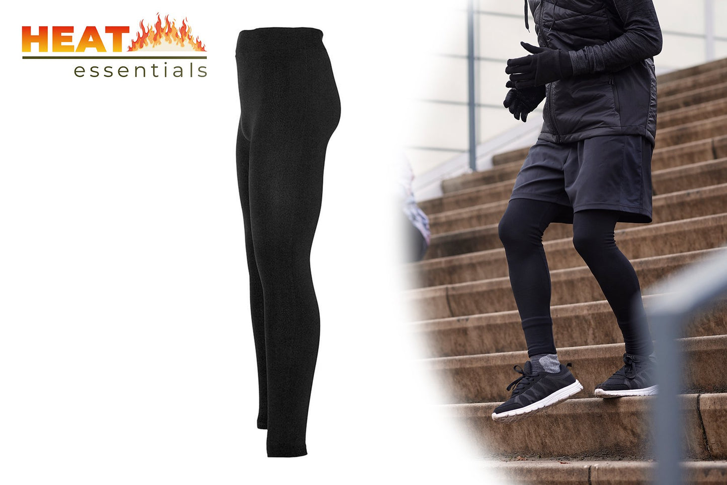 MP - Heat Essentials - Thermo Legging Heren - Zwart - XL/XXL