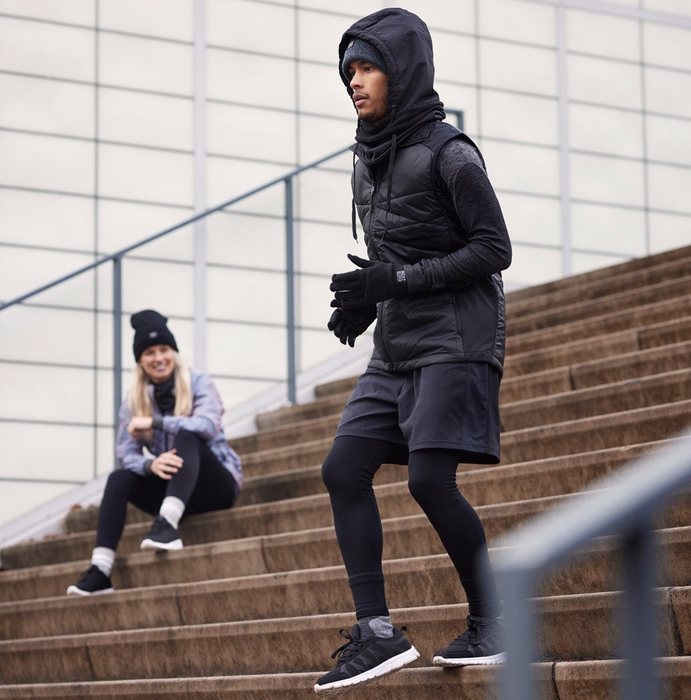 MP - Heat Essentials - Thermo Legging Heren - Zwart - XL/XXL