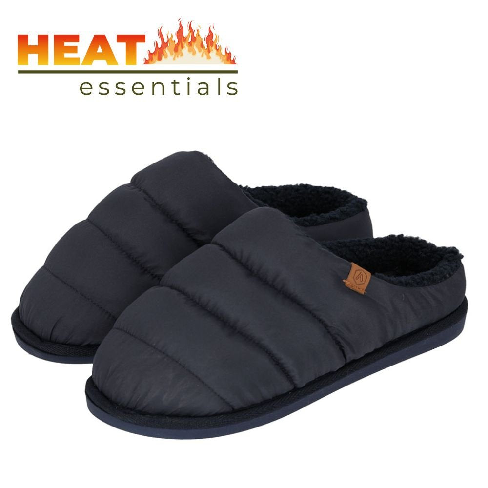 MP - Pantoffels Heren 43/44 - Navy Blauw - Gewatteerd - Sloffen Heren Maat 43 44