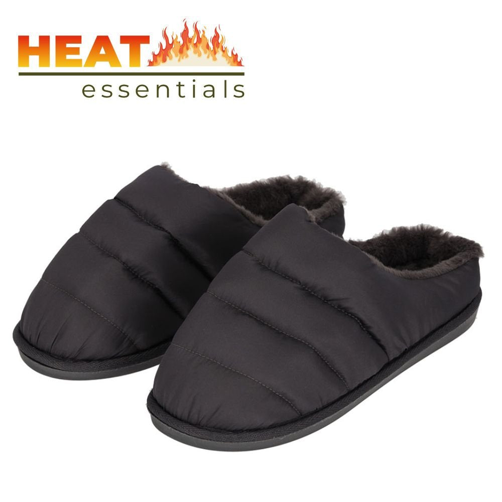 MP - Pantoffels Dames 41 42 - Antraciet - Gewatteerd - Sloffen Dames Maat 41 42