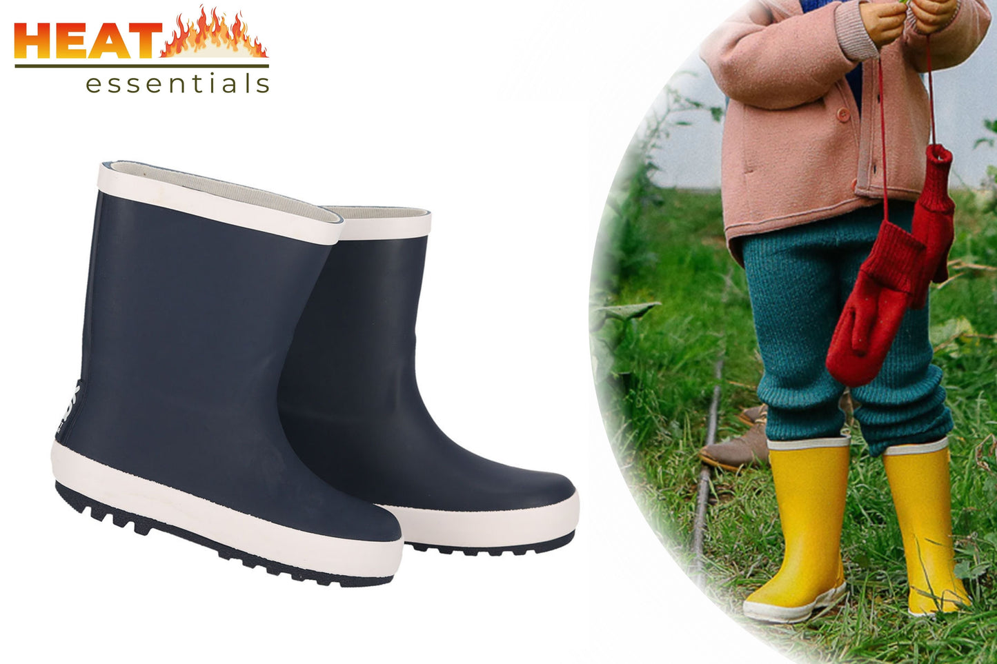 MP - Regenlaarzen kinderen 25/26   Rubber   Navy Blauw