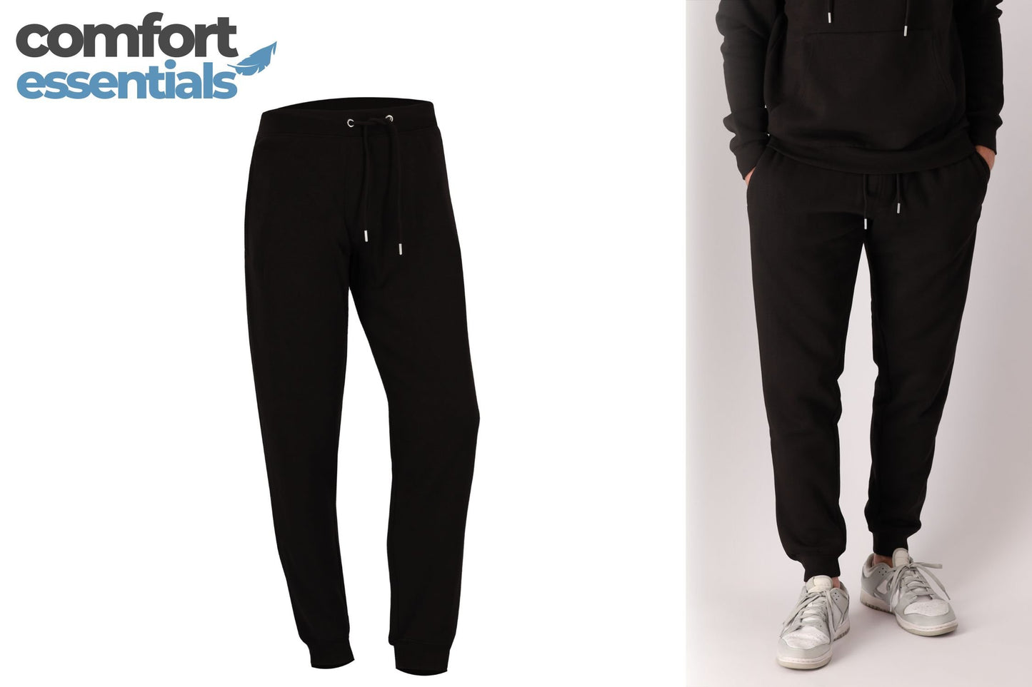 Comfort Essentials Heren Sweatpants Zwart XL