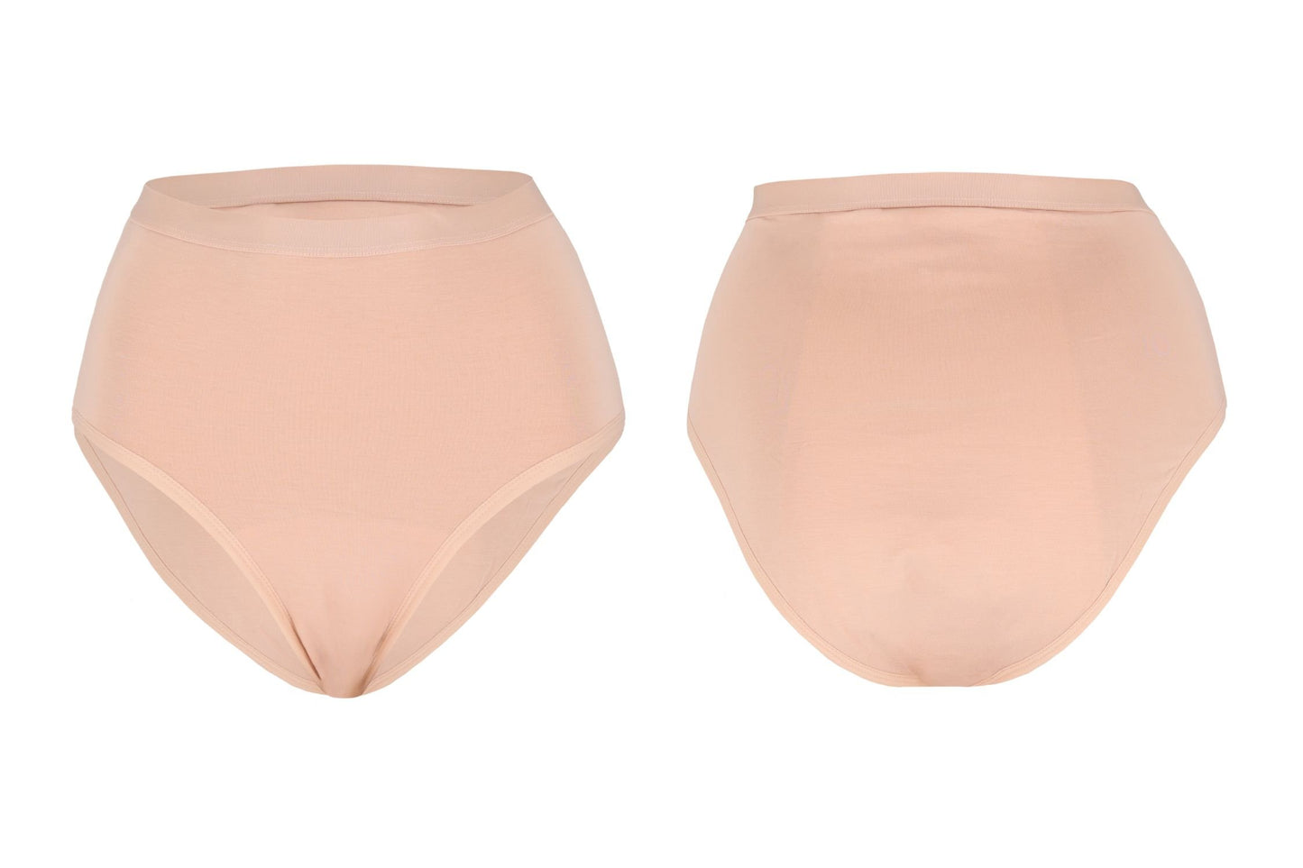Bamboo  Period Underwear High Waist Brief Nude XXL