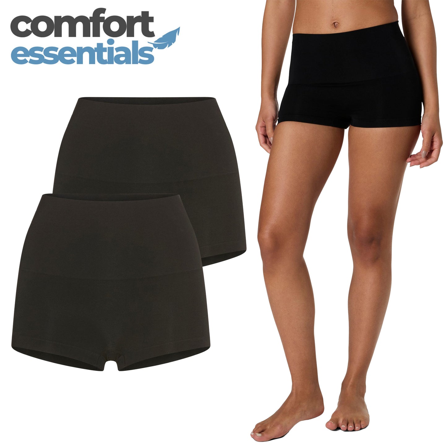 Comfort Essentials Dames Shapewear Hipster Zwart XL