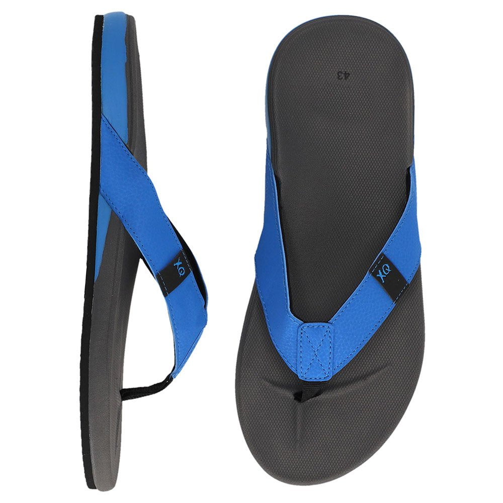 Heren Comfort Teenslippers Grijs-Blauw 43