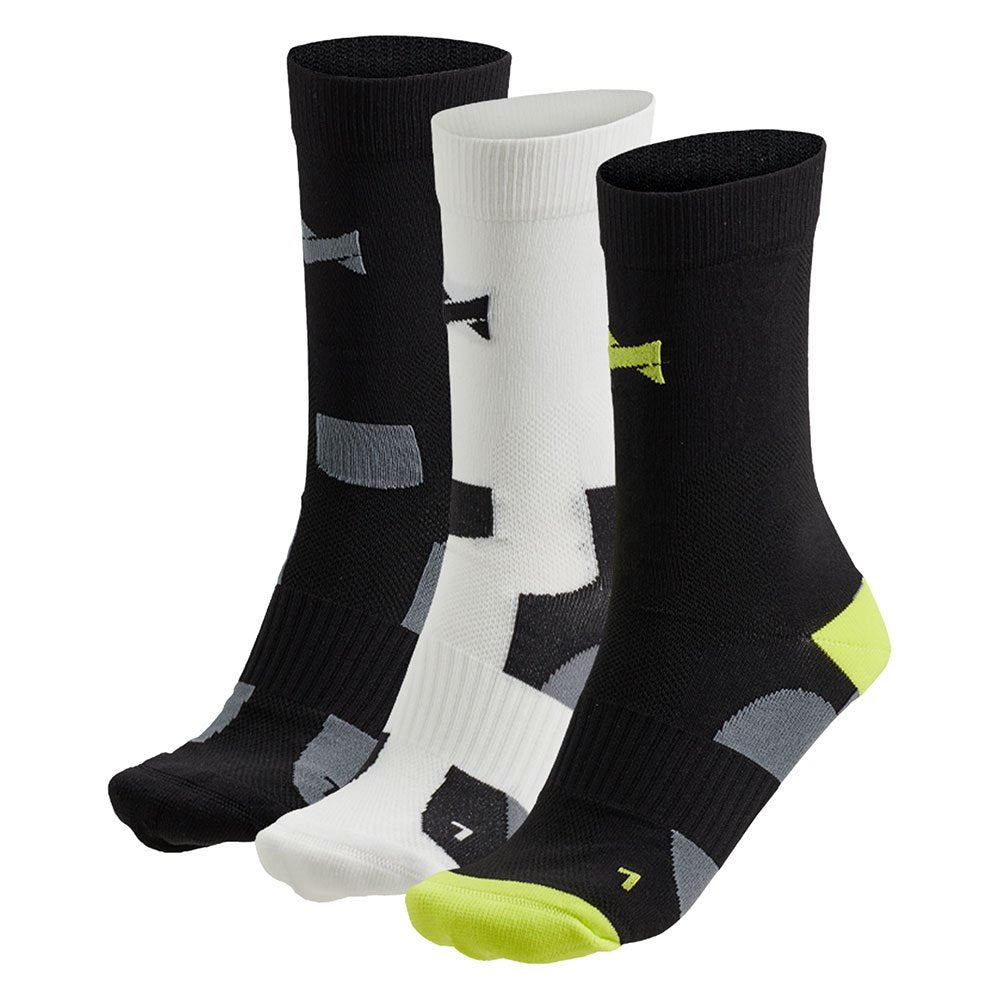 MP - Comfort Essentials Fietssokken Hoog 3-Pack   - Multi Zwart - Maat 35/38