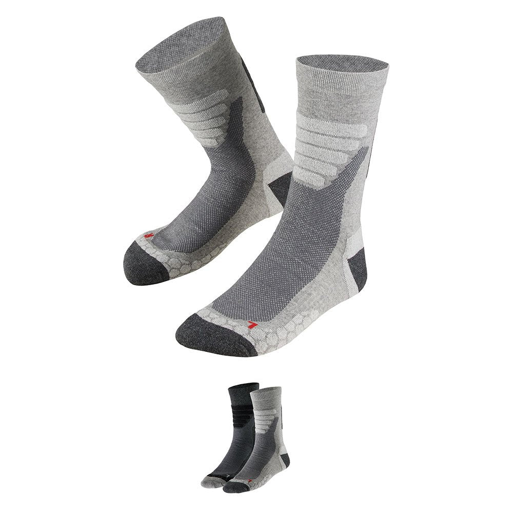 MP - Comfort Essentials Wandelsokken  - Multi Grijs - Maat 43/46