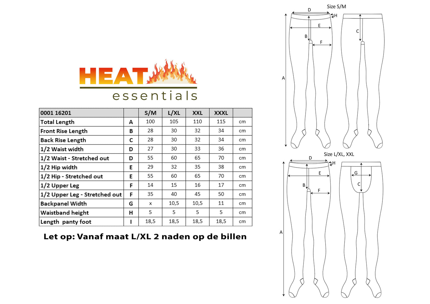 MP - Heat Essentials Fleece Panty - Zwart Nude - Maat S/M