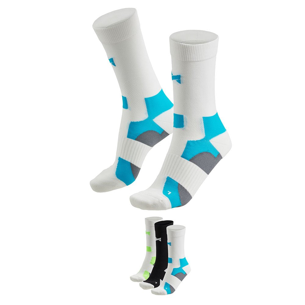 MP - Comfort Essentials Fietssokken Hoog 3-Pack   Multi Wit - Maat 43/46
