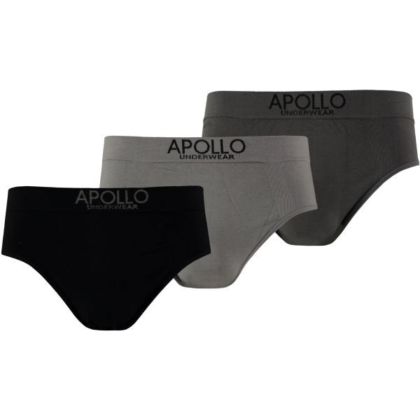 MP - Comfort Essentials Heren Ondergoed Slips - 3 stuks - Grijs Assorti XL