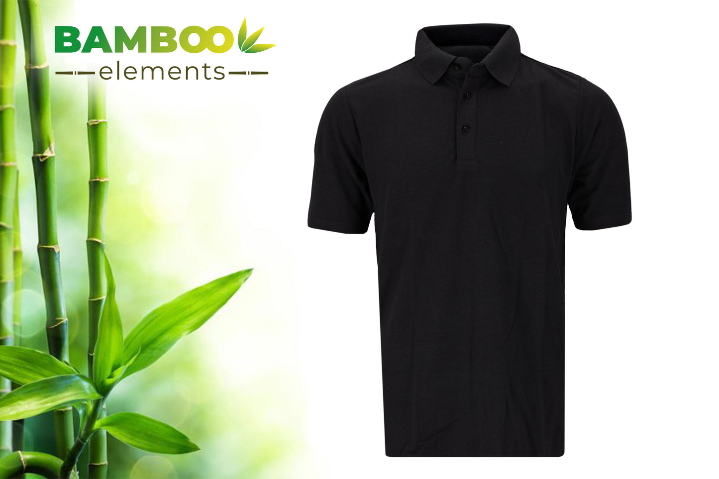 Bamboo Heren Polo Pique Antraciet XXL