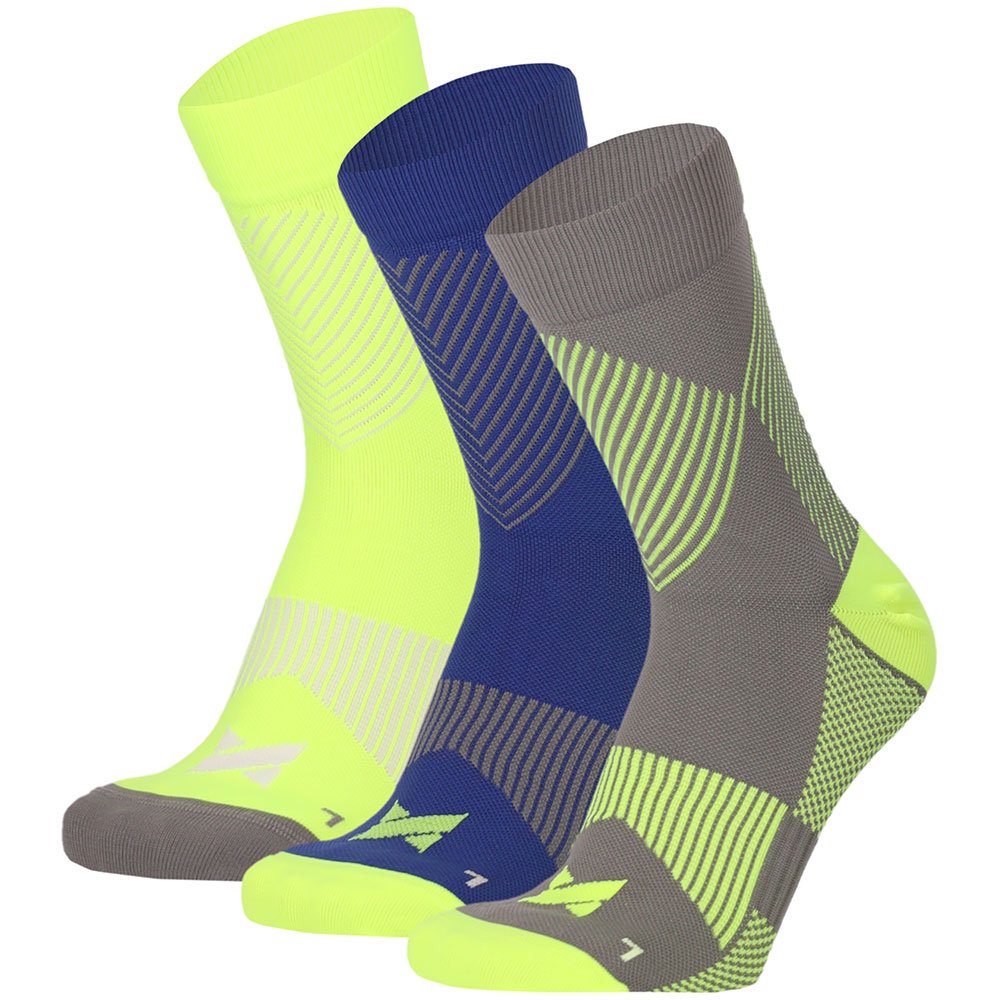 MP - Comfort Essentials - Lage Compressie Sokken - 3 Paar - 43-45 - Multi Geel