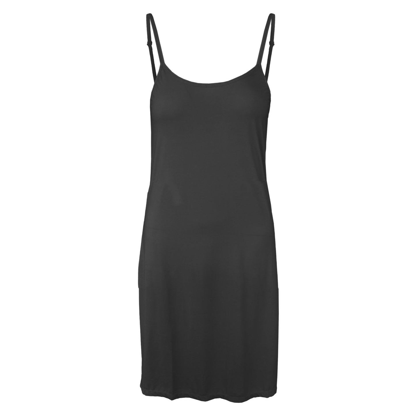 MP - Comfort Essentials - Korte Onderjurk Spagethi band Zwart - L/XL - EU 40-42