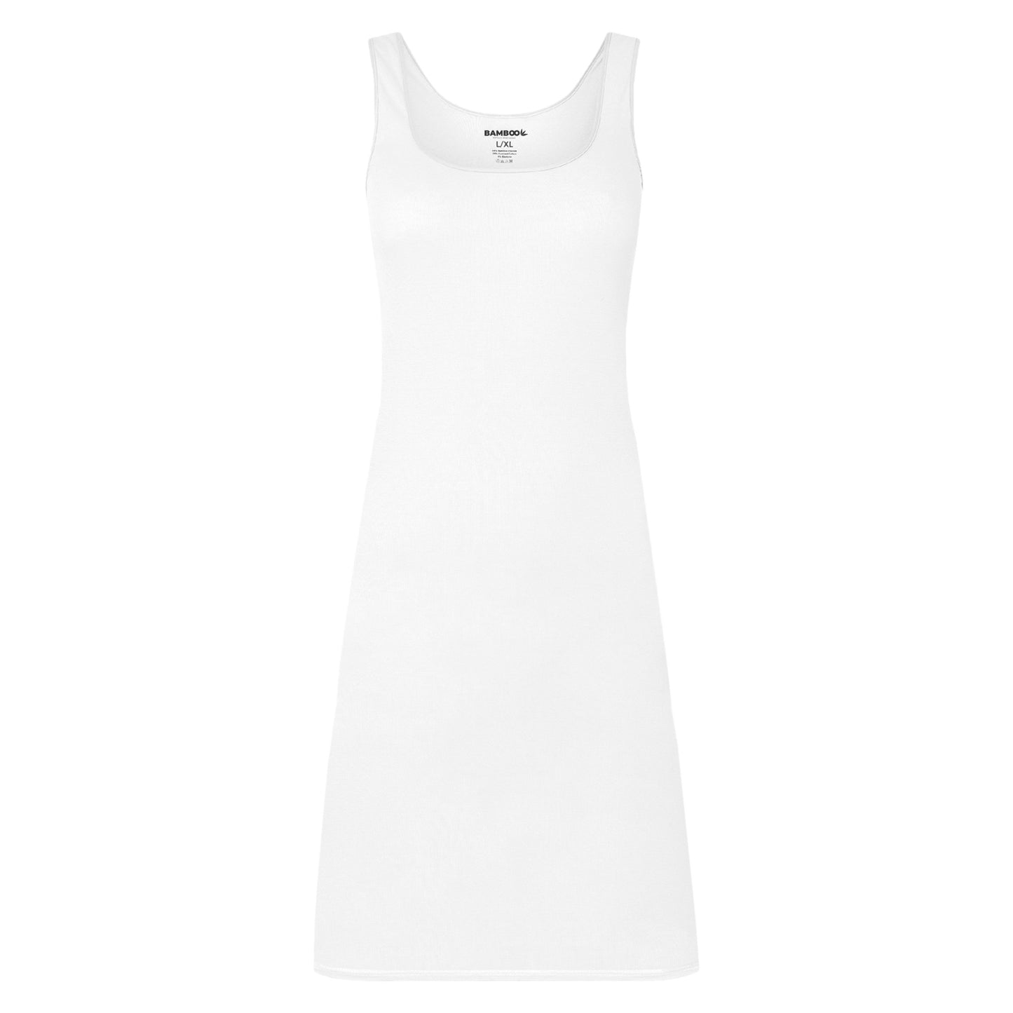 MP - Bamboo Elements - Onderjurk Wit - XXL/XXXL - EU 44-46 - Onderjurk Dames - Lang - Brede Bandjes