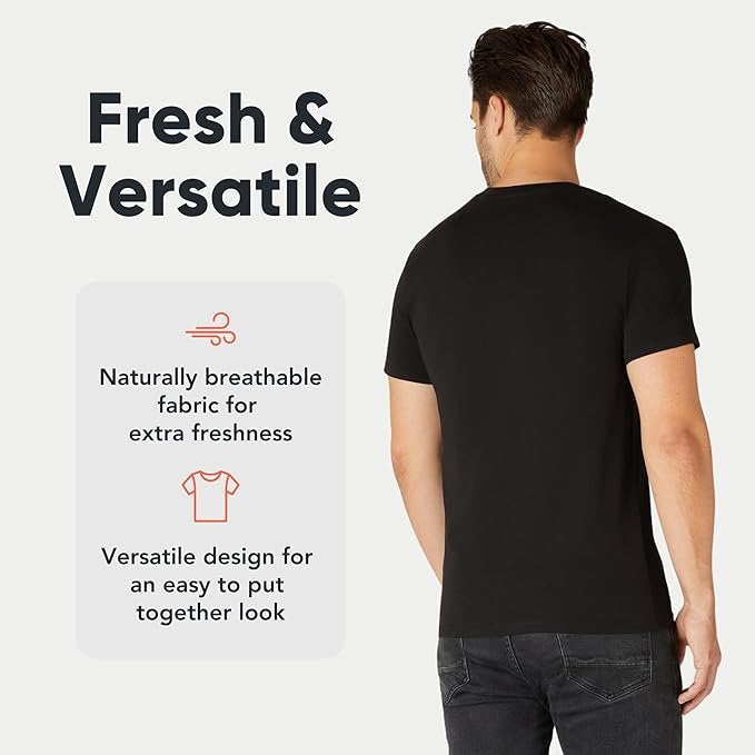 MP - Comfort Essentials -T Shirt Heren - 3pk M - Zwart