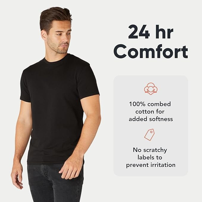 MP - Comfort Essentials -T Shirt Heren - 3pk M - Zwart