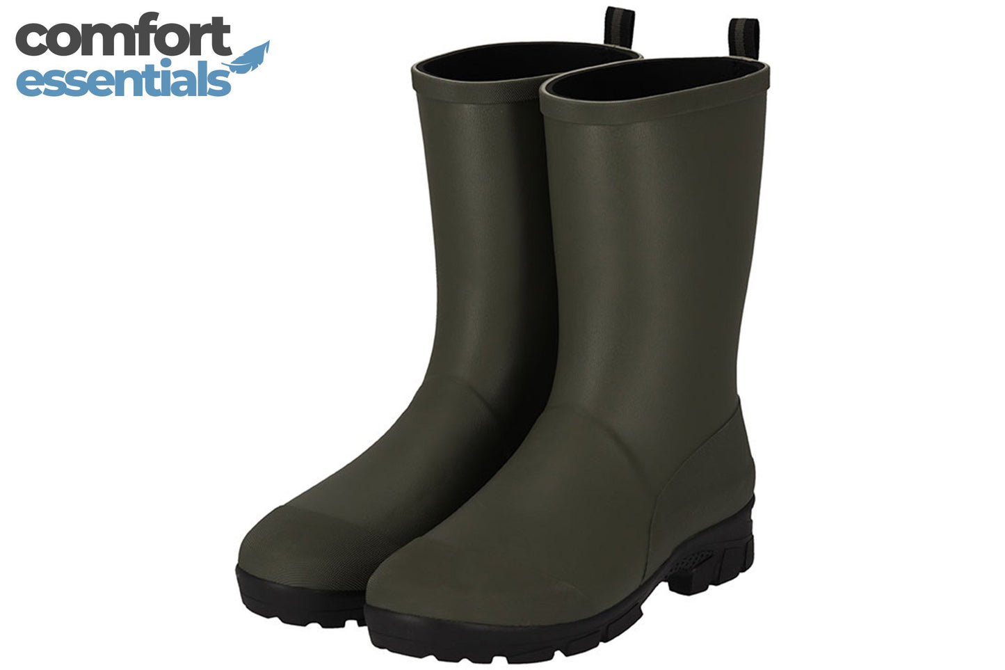 MP - Comfort Essentials - Hoge Regenlaarzen Heren - Groen - Maat 41 - Rubber