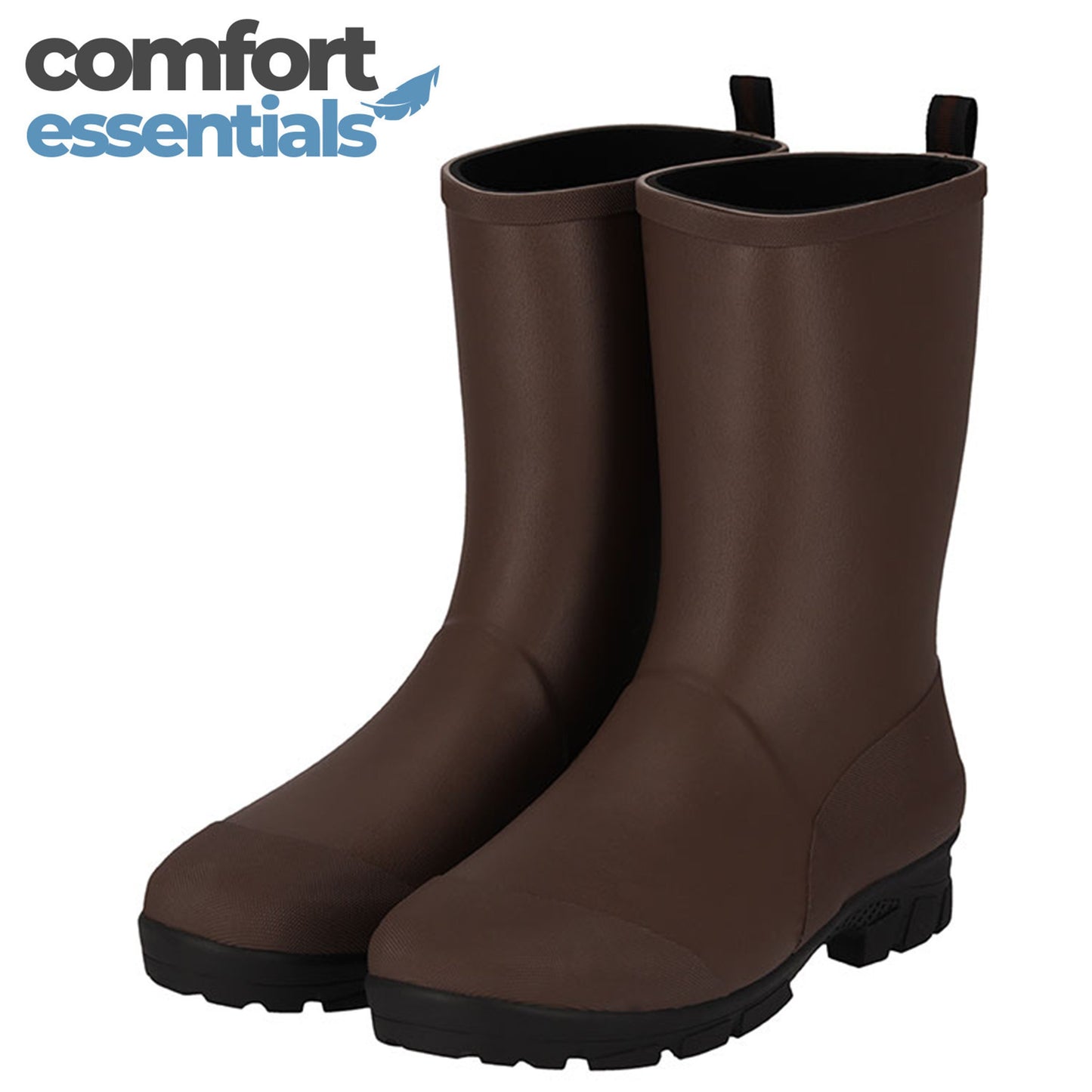 MP - Comfort Essentials - Hoge Regenlaarzen Heren - Bruin - Maat 44 - Rubber