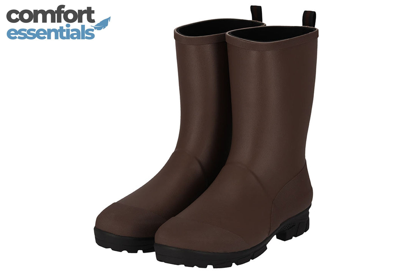 MP - Comfort Essentials - Hoge Regenlaarzen Heren - Bruin - Maat 44 - Rubber