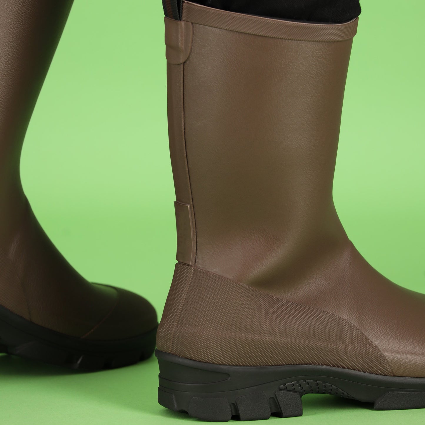 MP - Comfort Essentials - Hoge Regenlaarzen Heren - Bruin - Maat 44 - Rubber