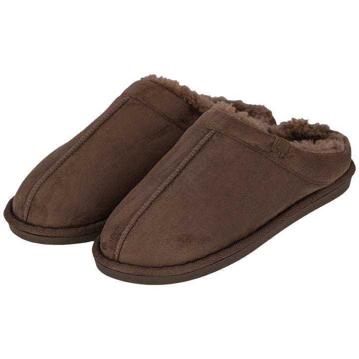 MP - Heat Essentials - Pantoffels Heren - Taupe Bruin - 43/44 - Suede Look