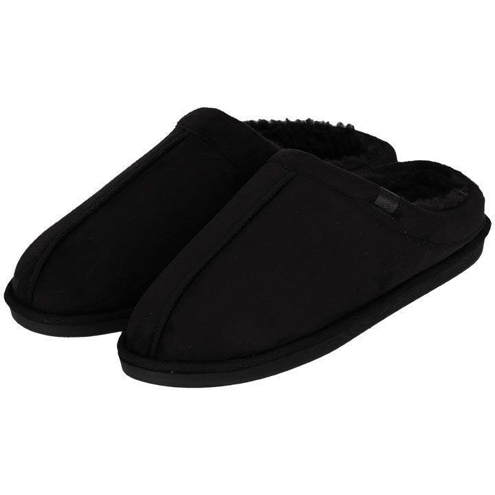 MP - Heat Essentials - Pantoffels Heren - Zwart - 43/44 - Suede Look