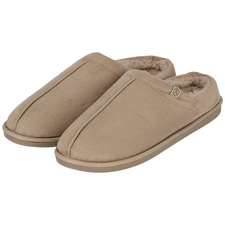 MP - Heat Essentials - Pantoffels Heren - Beige Zand - 45/46 - Suede Look