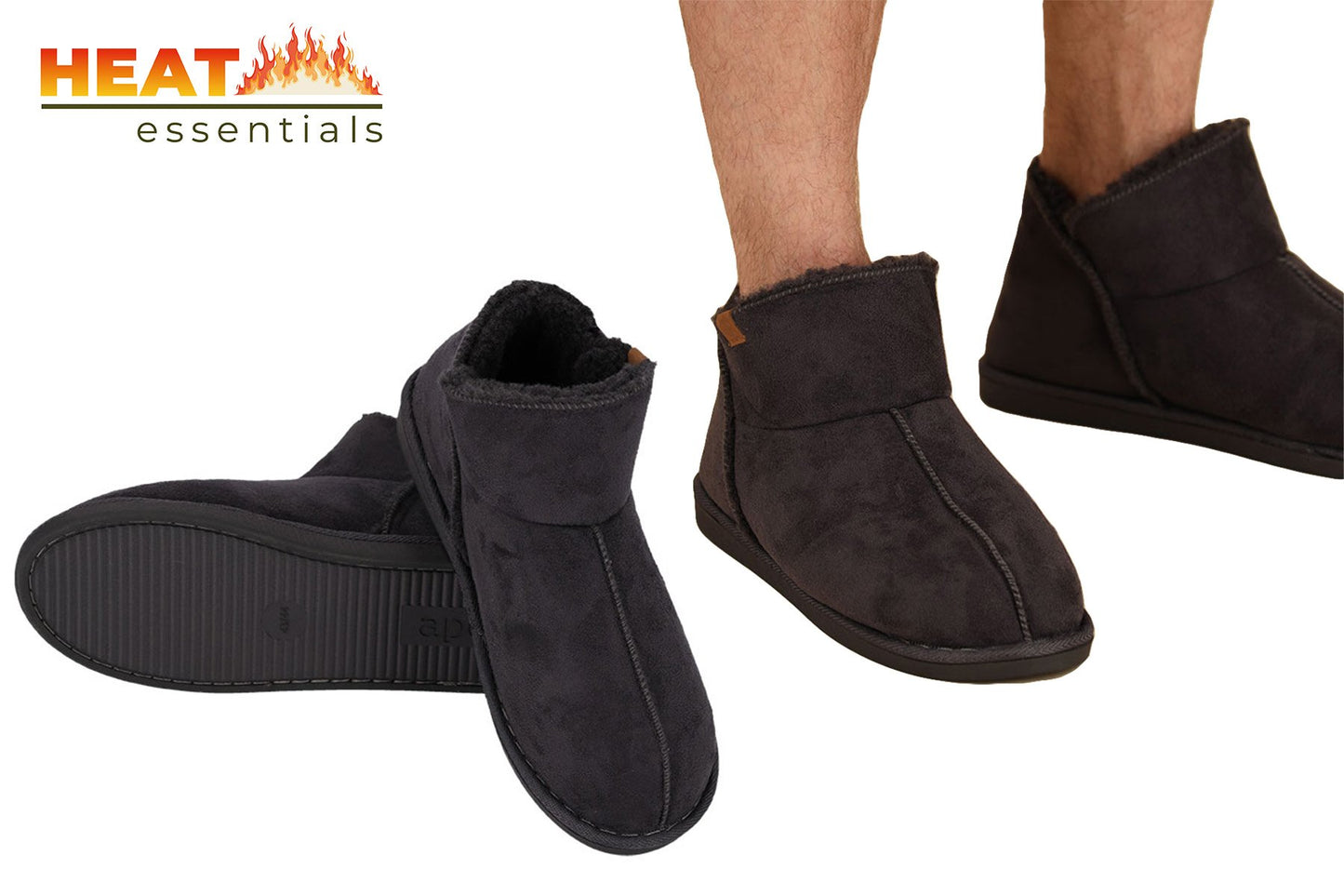 MP - Heat Essentials - Pantoffels Heren - Donkergrijs - 43/44