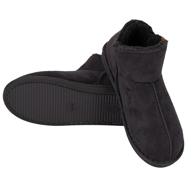 MP - Heat Essentials - Suede Pantoffels Dames - Donkergrijs - 37/38