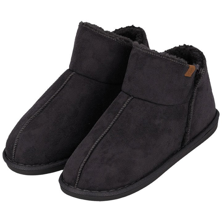 MP - Heat Essentials - Suede Pantoffels Dames - Donkergrijs - 37/38