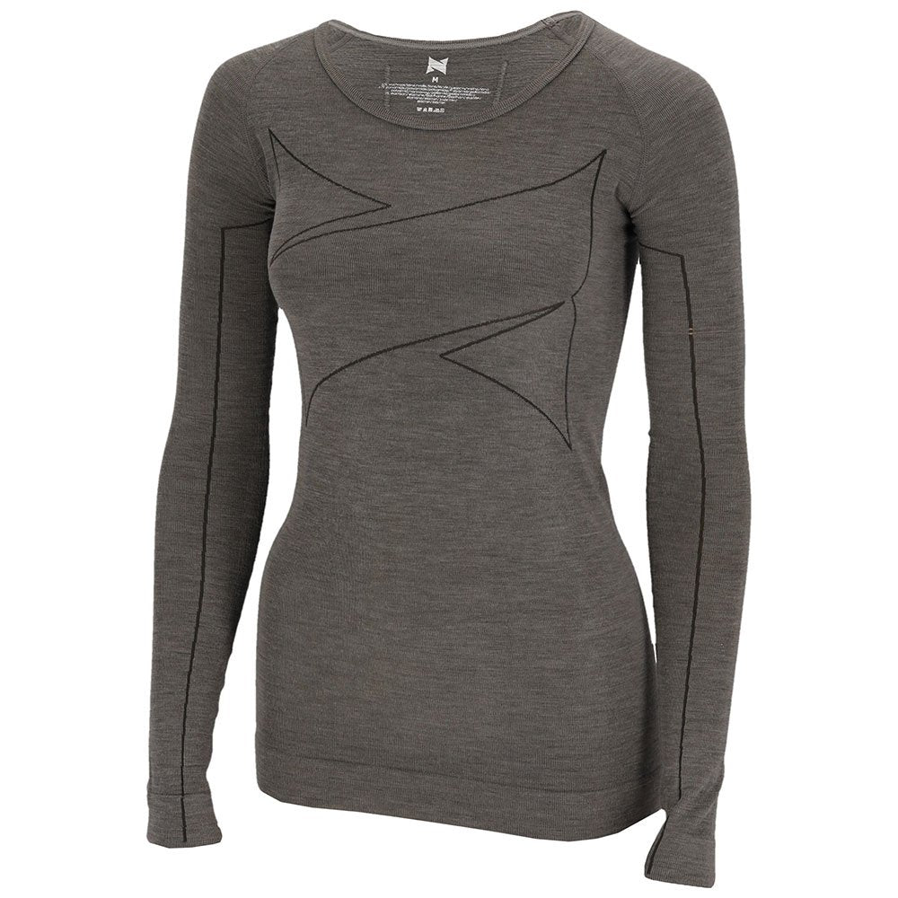 MP - Heat Essentials Thermoshirt Dames- Merinowol - Grijs - L