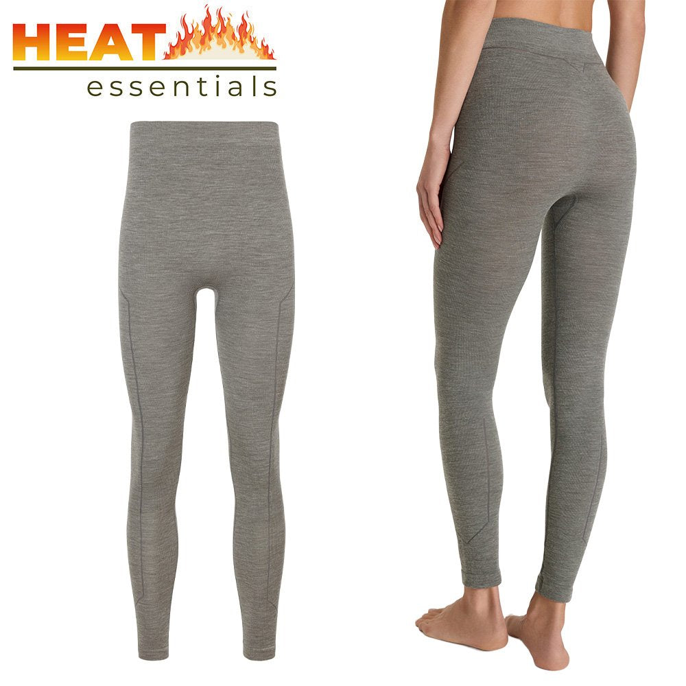 MP - Heat Essentials Thermo Legging Dames- Merinowol - Grijs - L