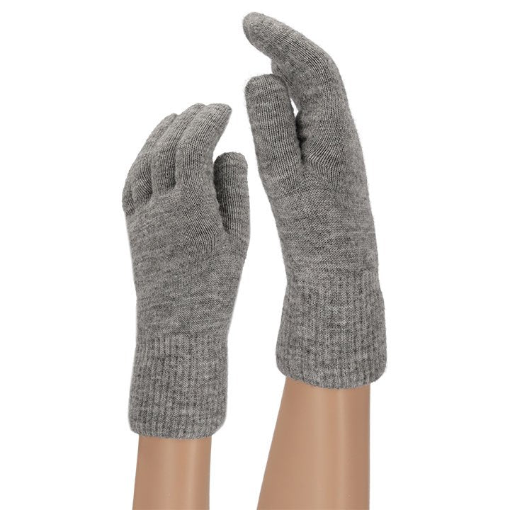 Heat Essentials gebreide handschoenen Medium Grijs Mel (OS)