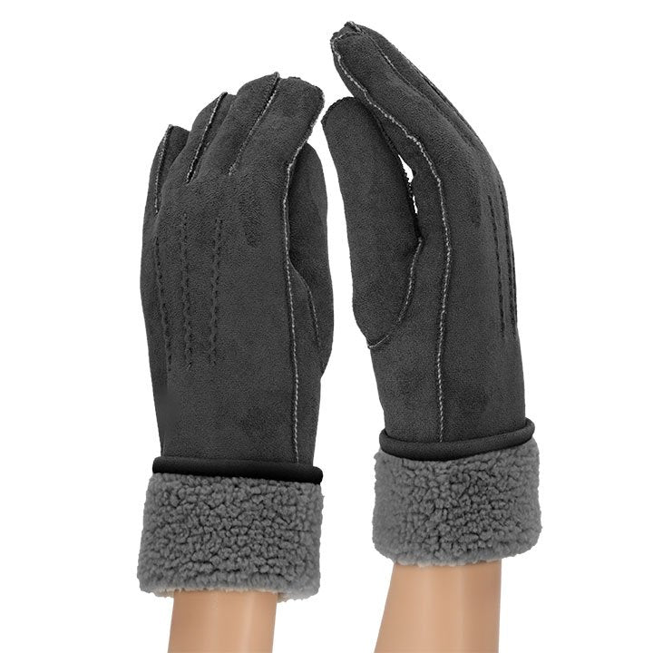 Heat Essentials Suede Handschoenen Zwart (OS)
