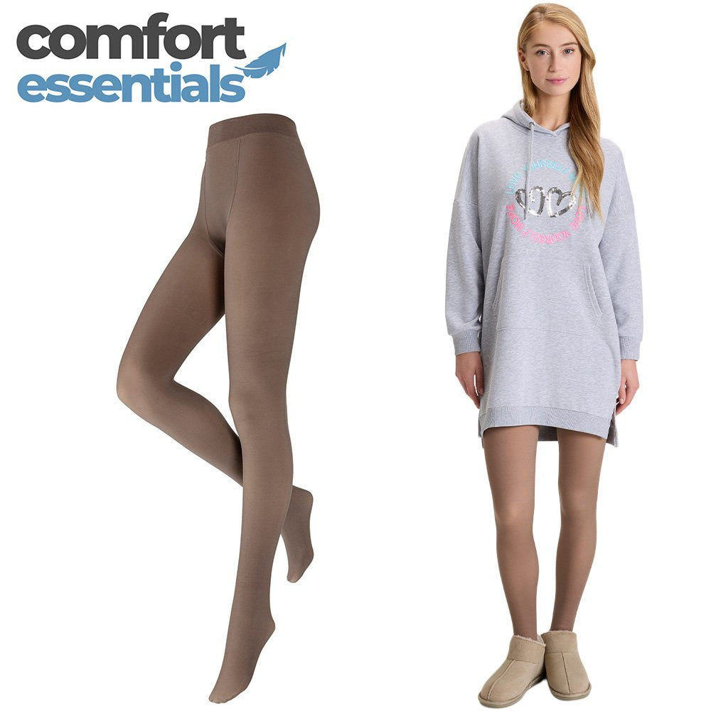 Dames Fleece Lounge Panty Skin Nude XXXL