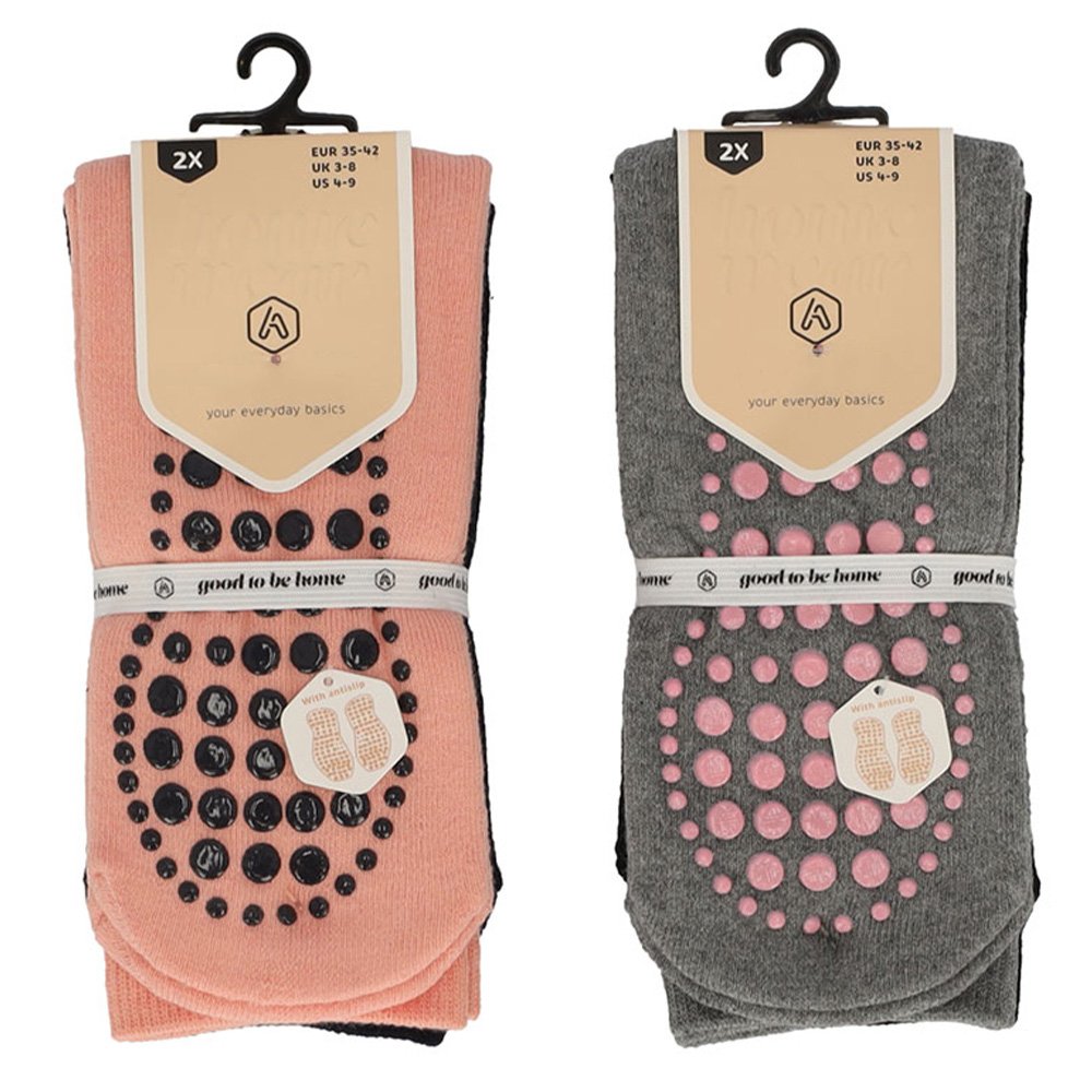 Antislip Sokken Dames 4pk Assorti 35/42